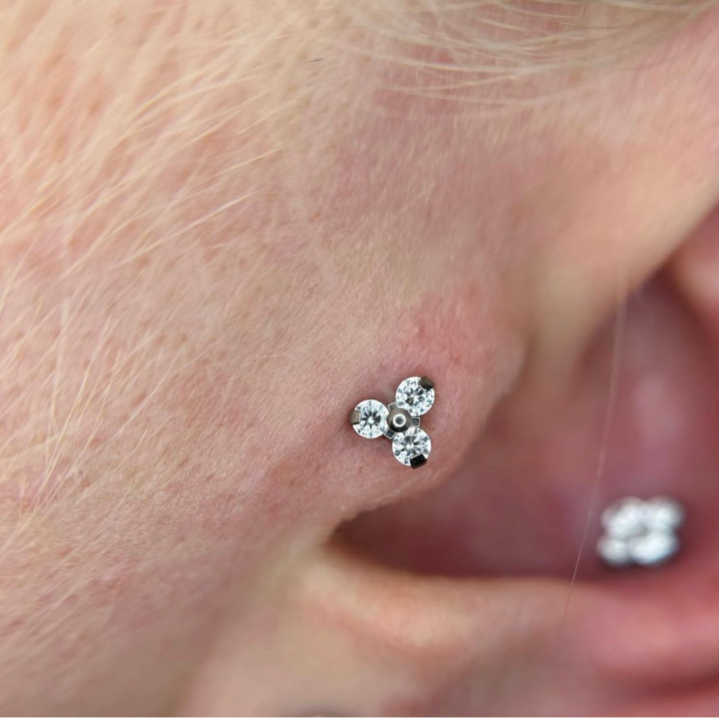 Прокол ТРАГУС  (Серёжка из титана оплачивается отдельно)