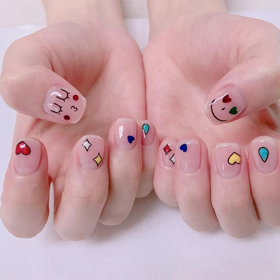 Детский маникюр с покрытием