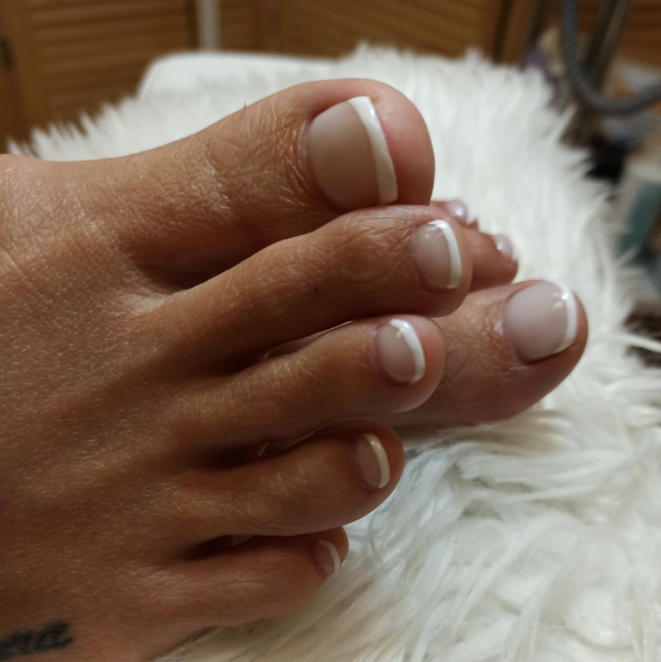 Педикюр (пальчики) + снятие + покрытие