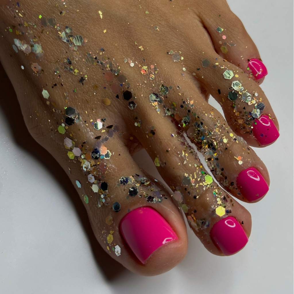 Пальцы ног с покрытием однотон