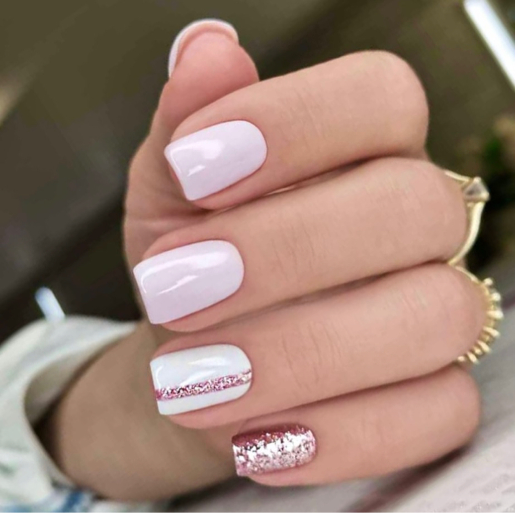 Дизайн 1 ногтя(френч,омбре,роспись,блестки)