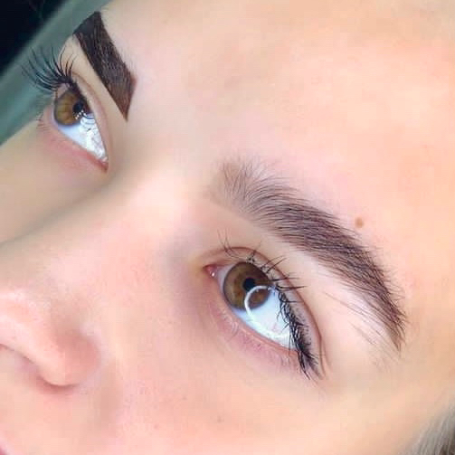 Окрашивание бровей краской (без коррекции)