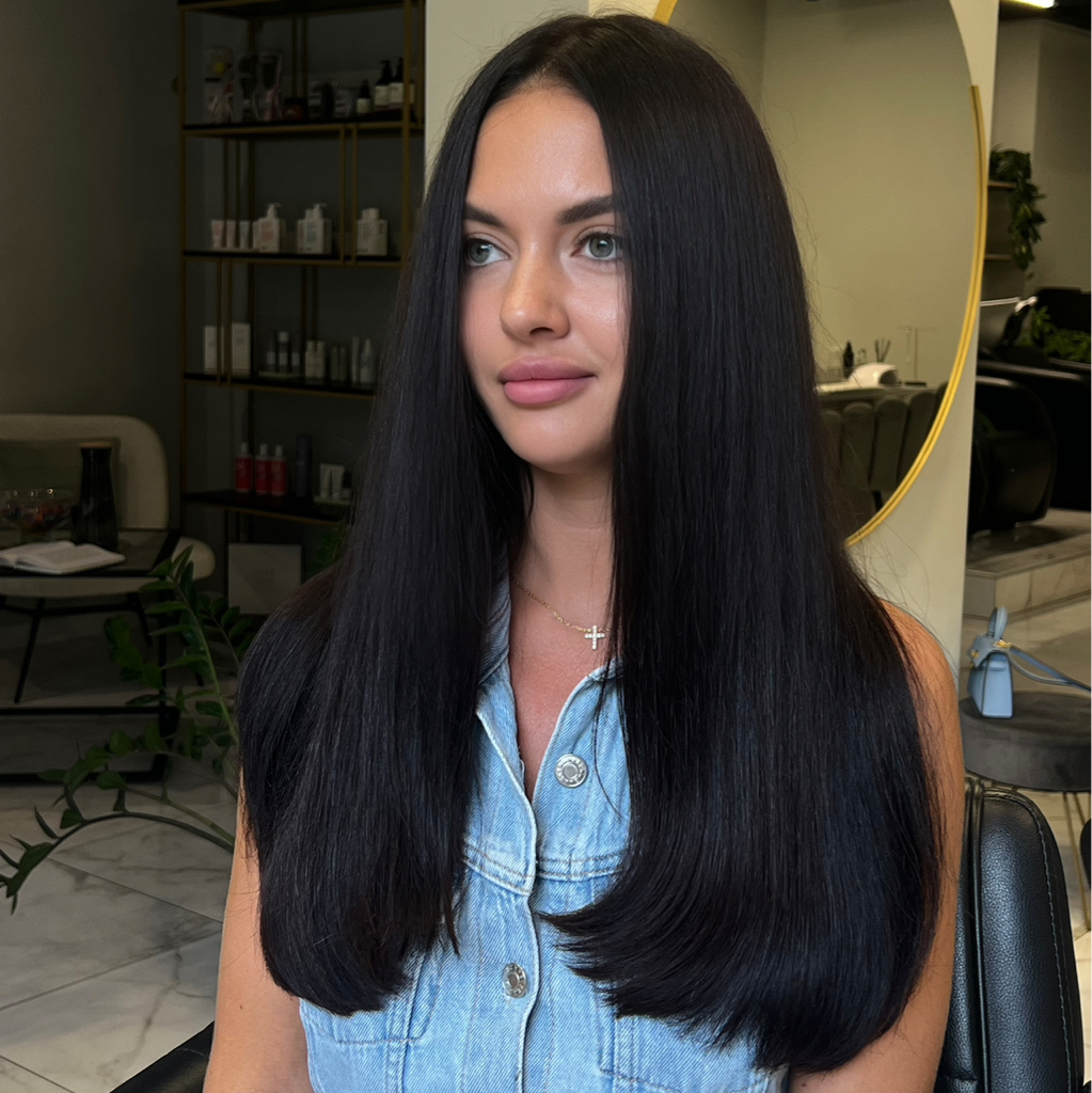 Окрашивание в 1 тон  Стойкий краситель (длинные волосы) PREMIUM класс