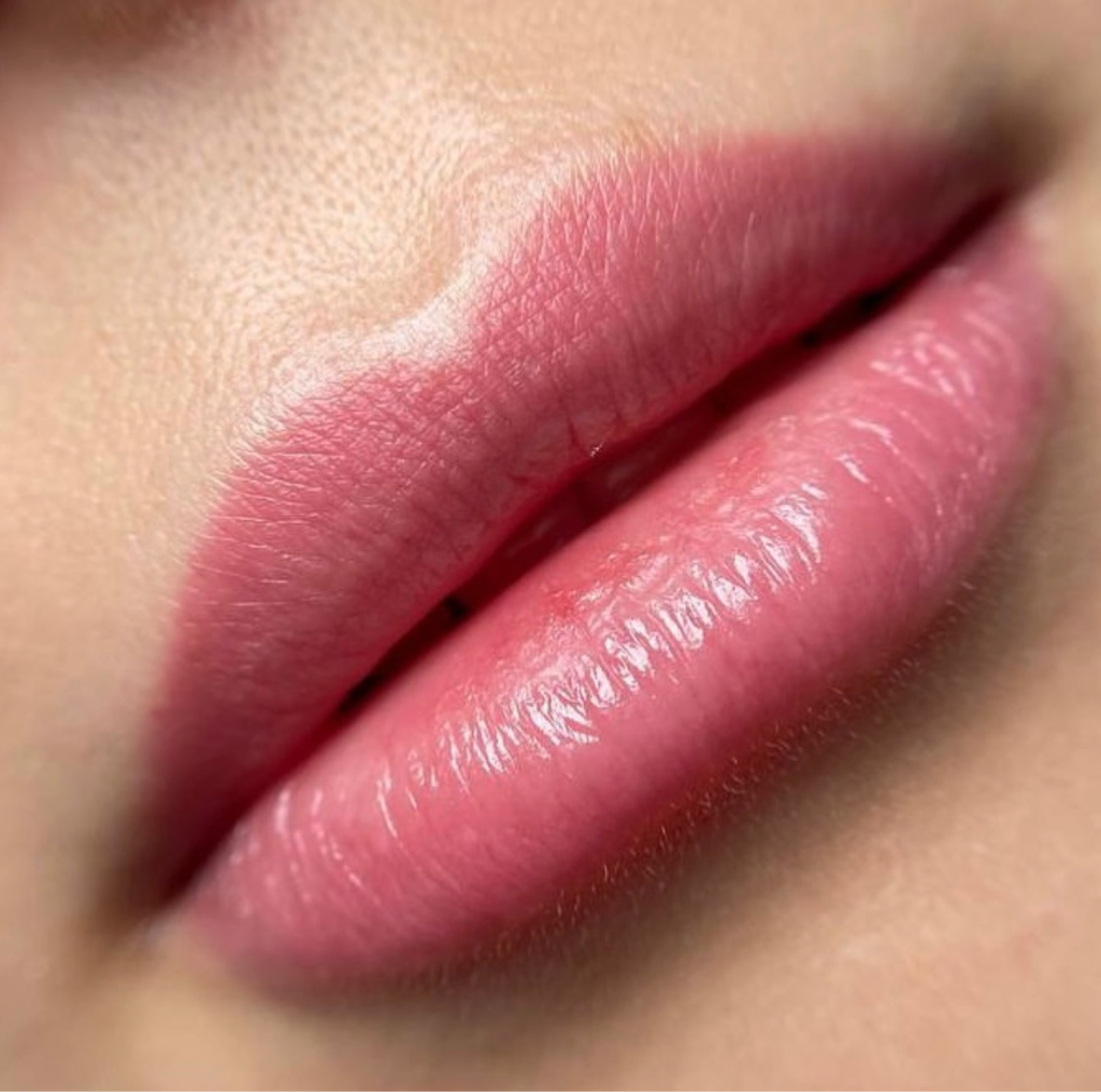 Первичная процедура, ПМ губы, нюд/акварель