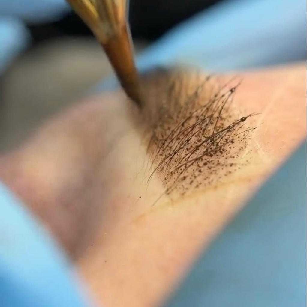 Вторичная процедура, ПМ брови, пудровая техника