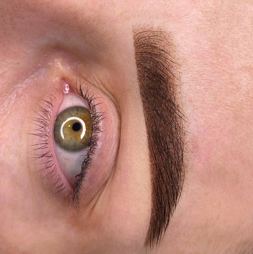 Первичная процедура, ПМ брови, пудровая техника