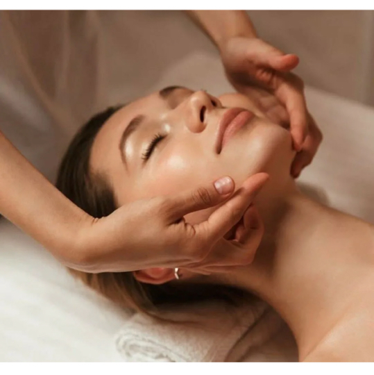 Массаж лица +  time 75 мин  ( см. описание )