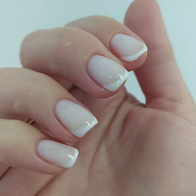 маникюр + гель лак френч