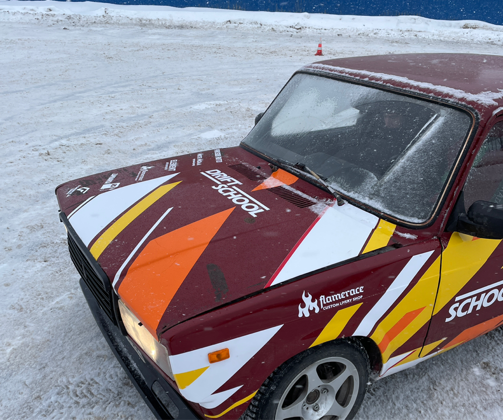 Зима!Школа дрифта Жигули час