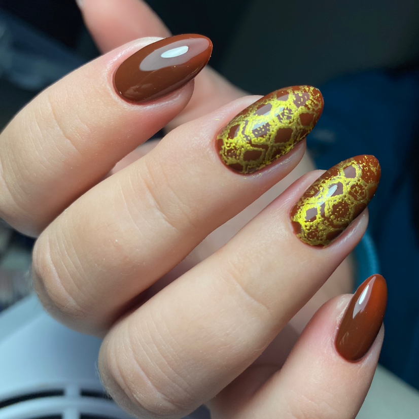 Покрытие гель-лак стемпинг