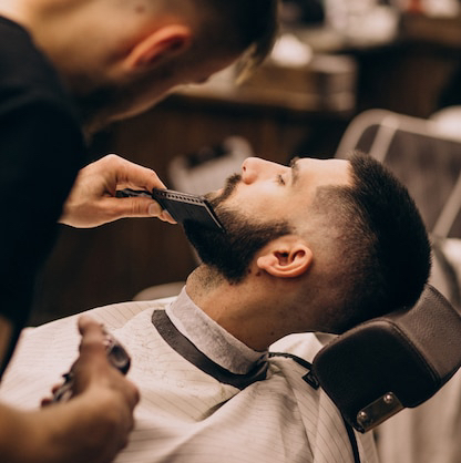 Первая стрижка + оформление бороды и усов