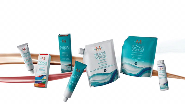 Тонирование средних волос Moroccanoil