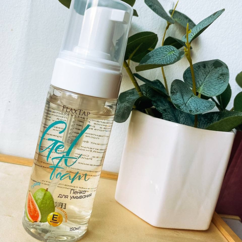 Пенка для умывания «Цитрус и Гуава» FlaxGelFoam
