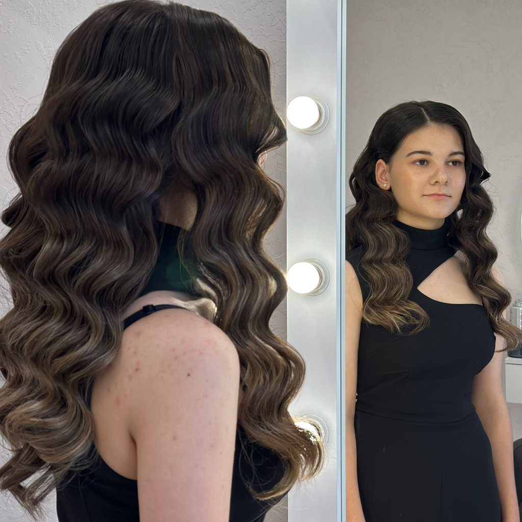 Вечерняя прическа на длинные волосы ( длина ниже лопаток)