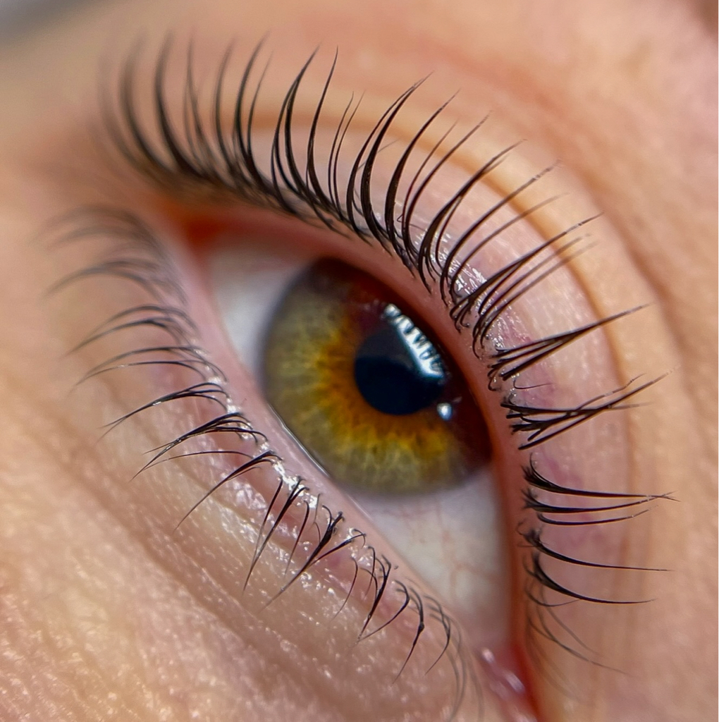 Ламинирование верхних ресниц + уход (окрашивание верхних и нижних ресниц черной/коричневой краской входит в комплекс)