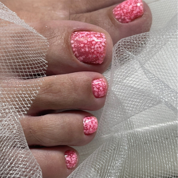 Педикюр «покрытие гелем без стоп»