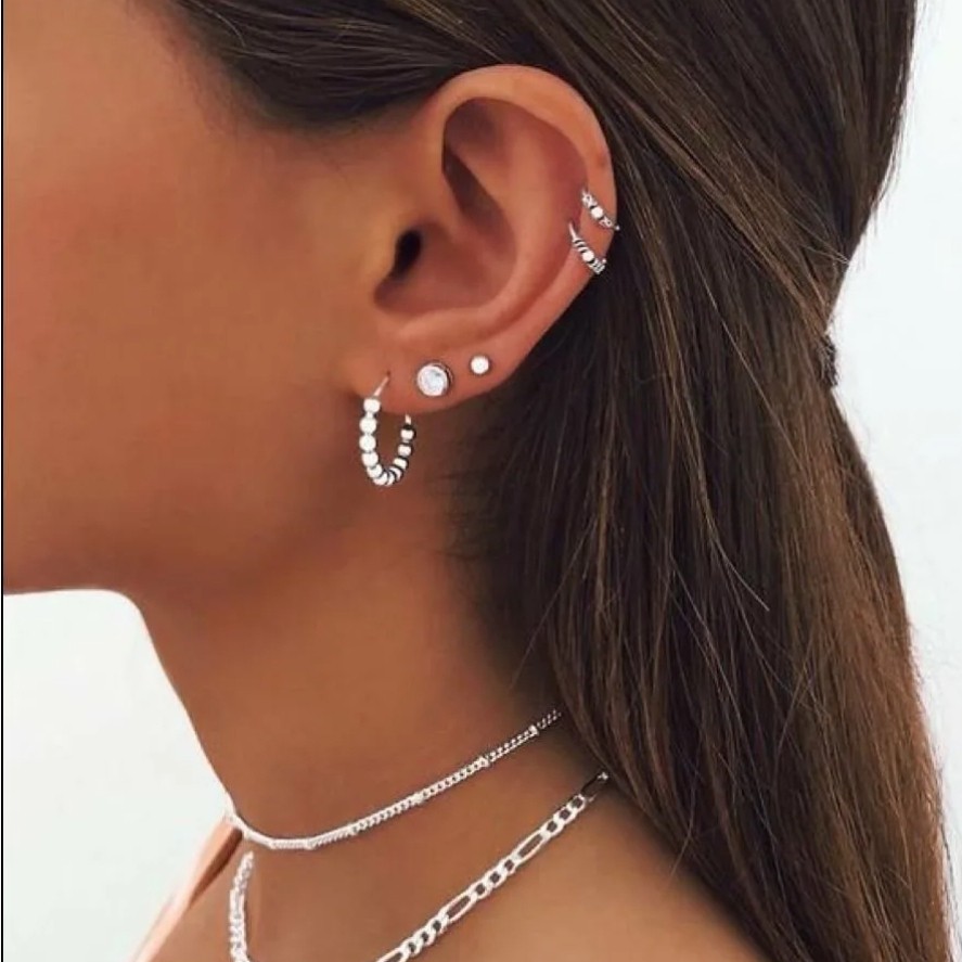 Пирсинг мочки уха