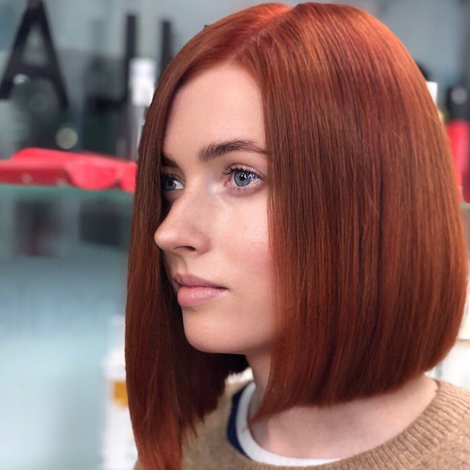 Окрашивание волос в один тон