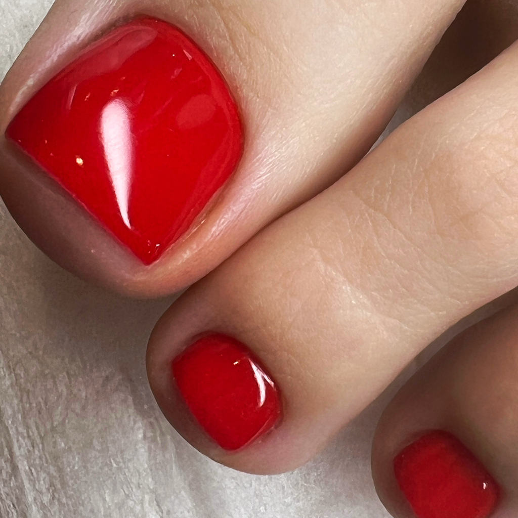 Обработка пальчиков ног + покрытие гель-лак