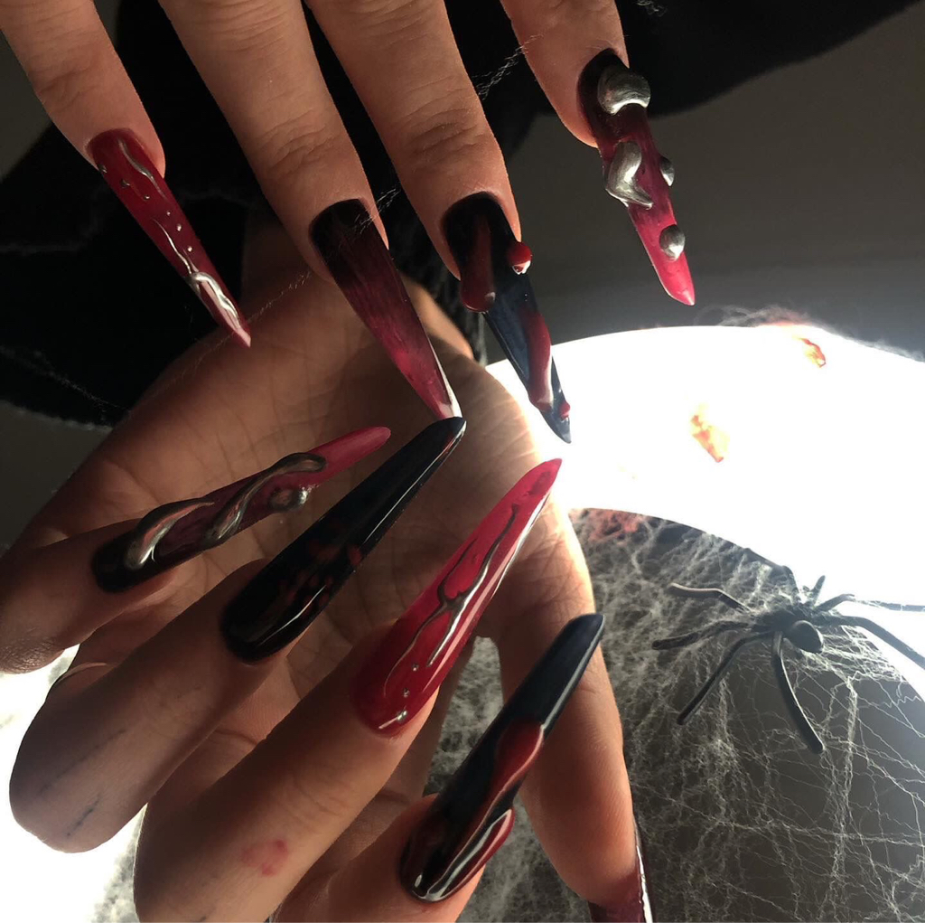 Наращивание ногтей экстра длина