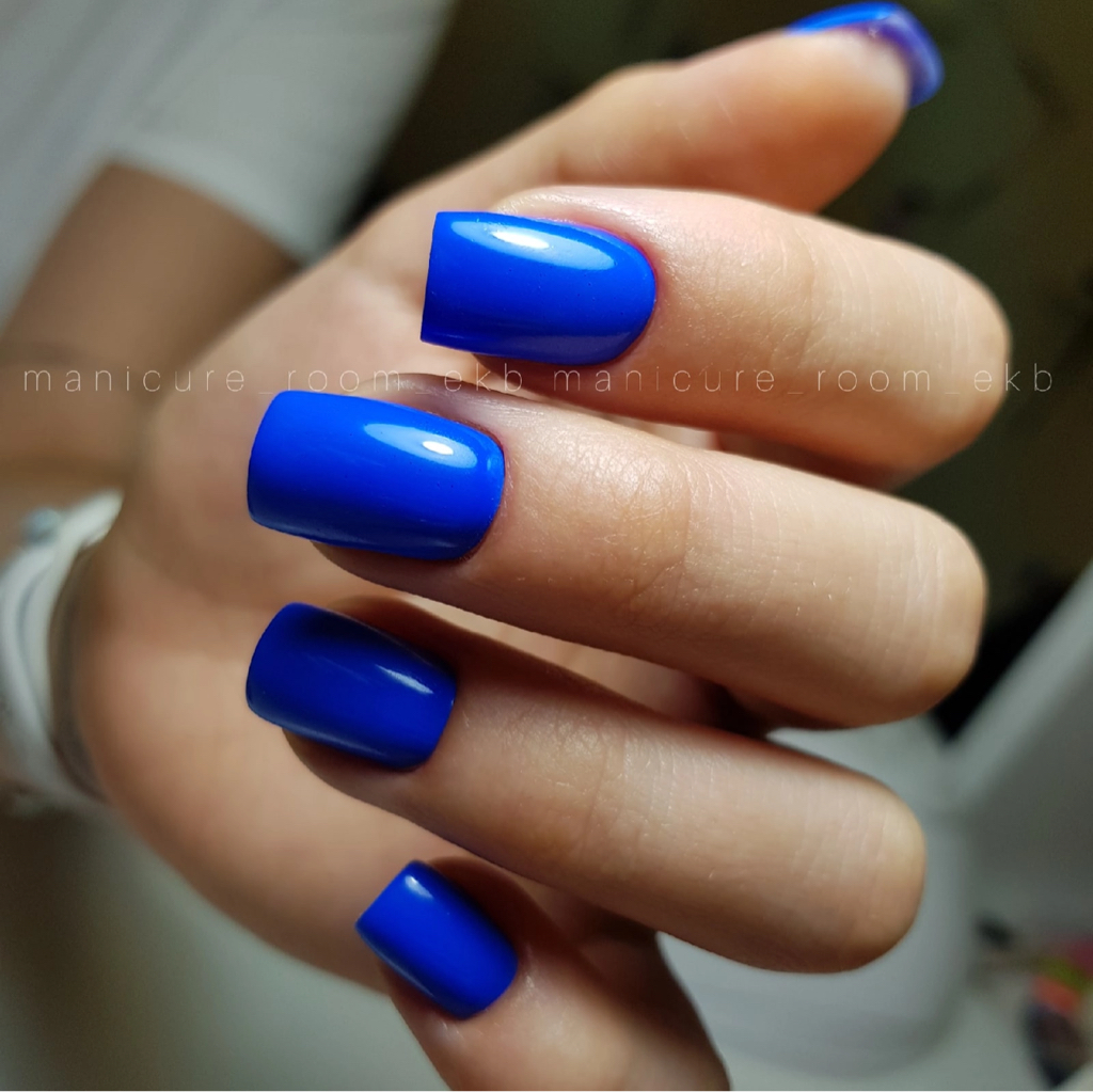 Маникюр+ однотонное покрытие без дизайна