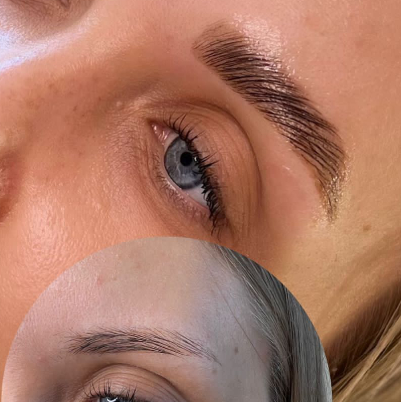 Окрашивание бровей