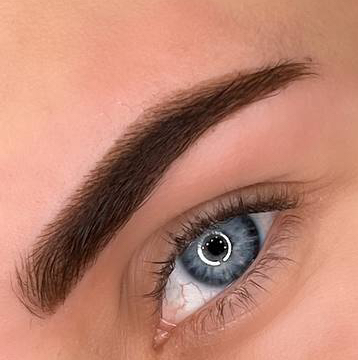 Коррекция бровей воском + окрашивание краской