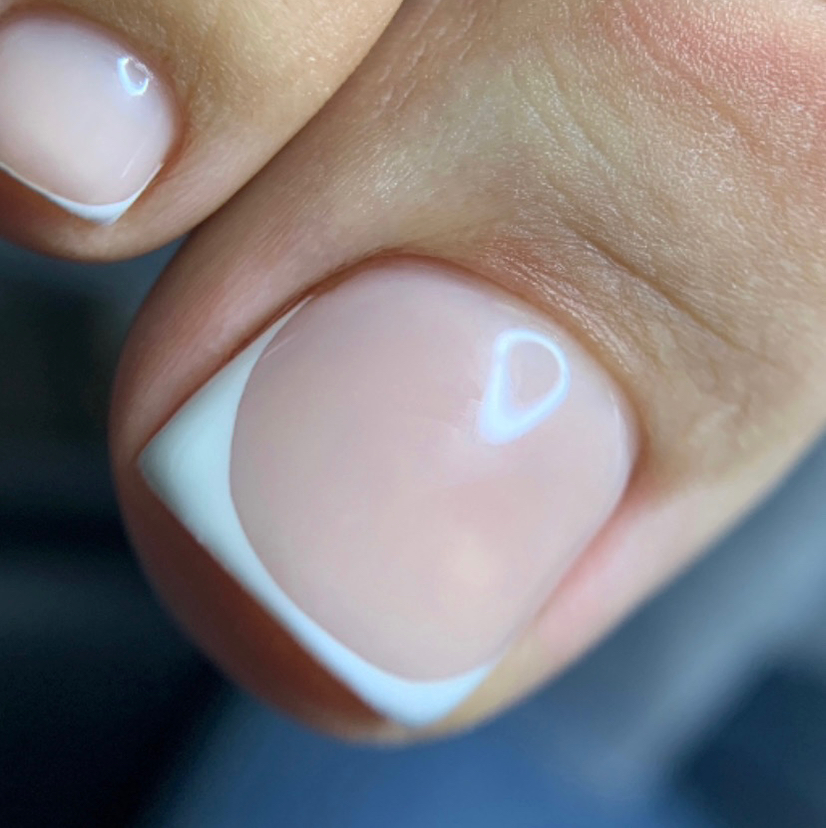 Педикюр с покрытием (обработка пальчиков)