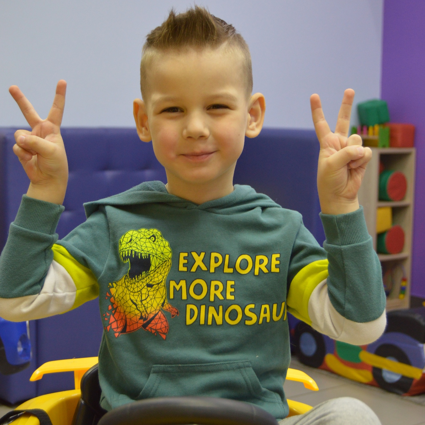 Детская стрижка машинкой (2 насадки)