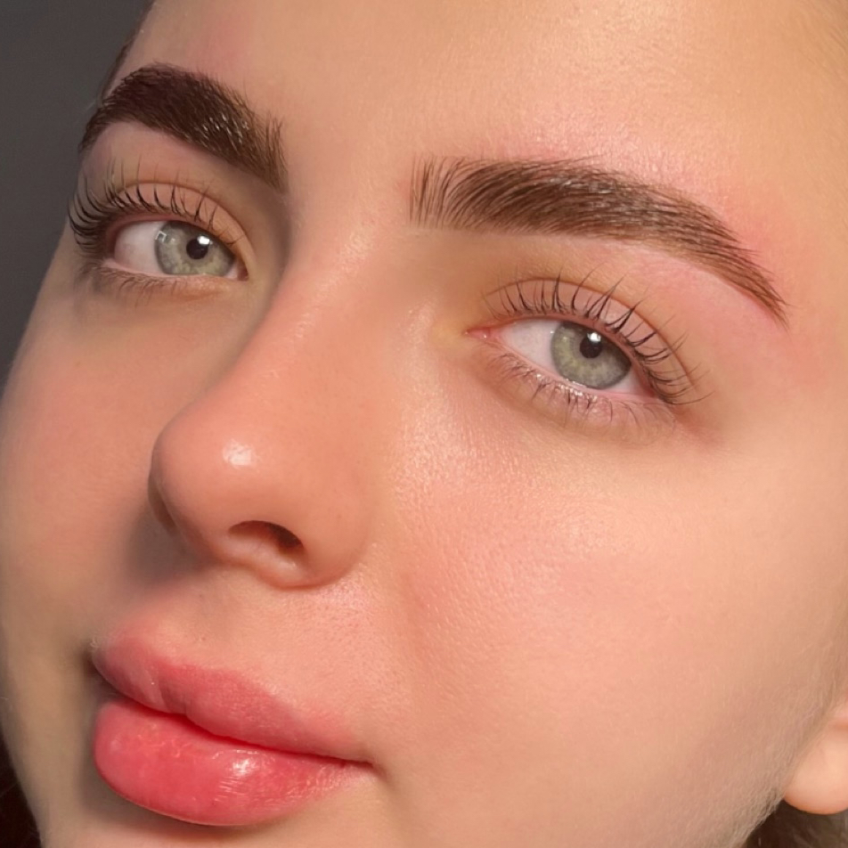 Архитектура + окрашивание + коррекция бровей