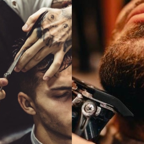 Мужская стрижка и оформление бороды\\Men's haircut and beard styling