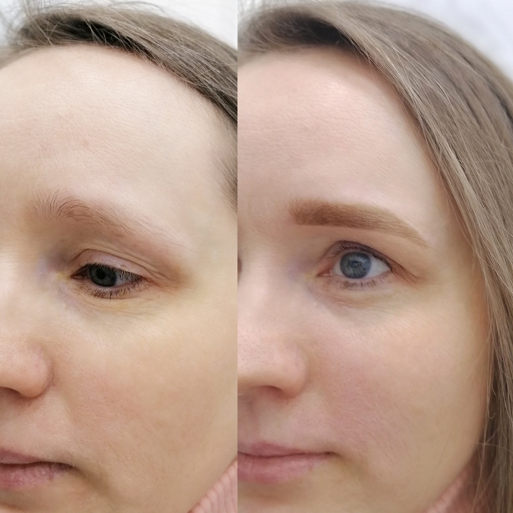 Коррекция бровей