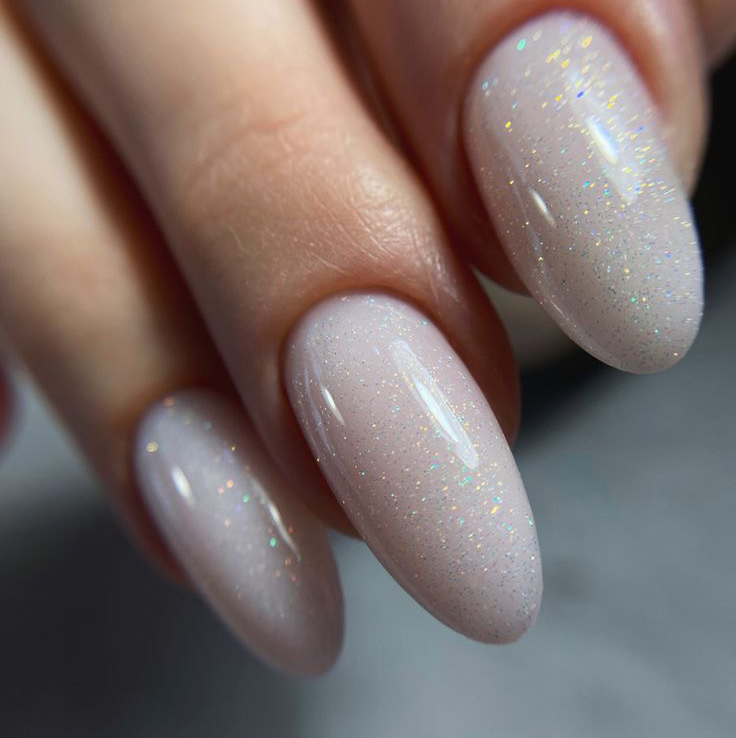 Комбинированный маникюр + однотонное покрытие