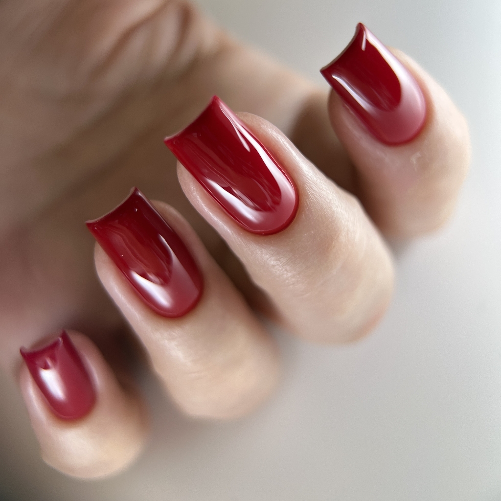 Маникюр+однотон