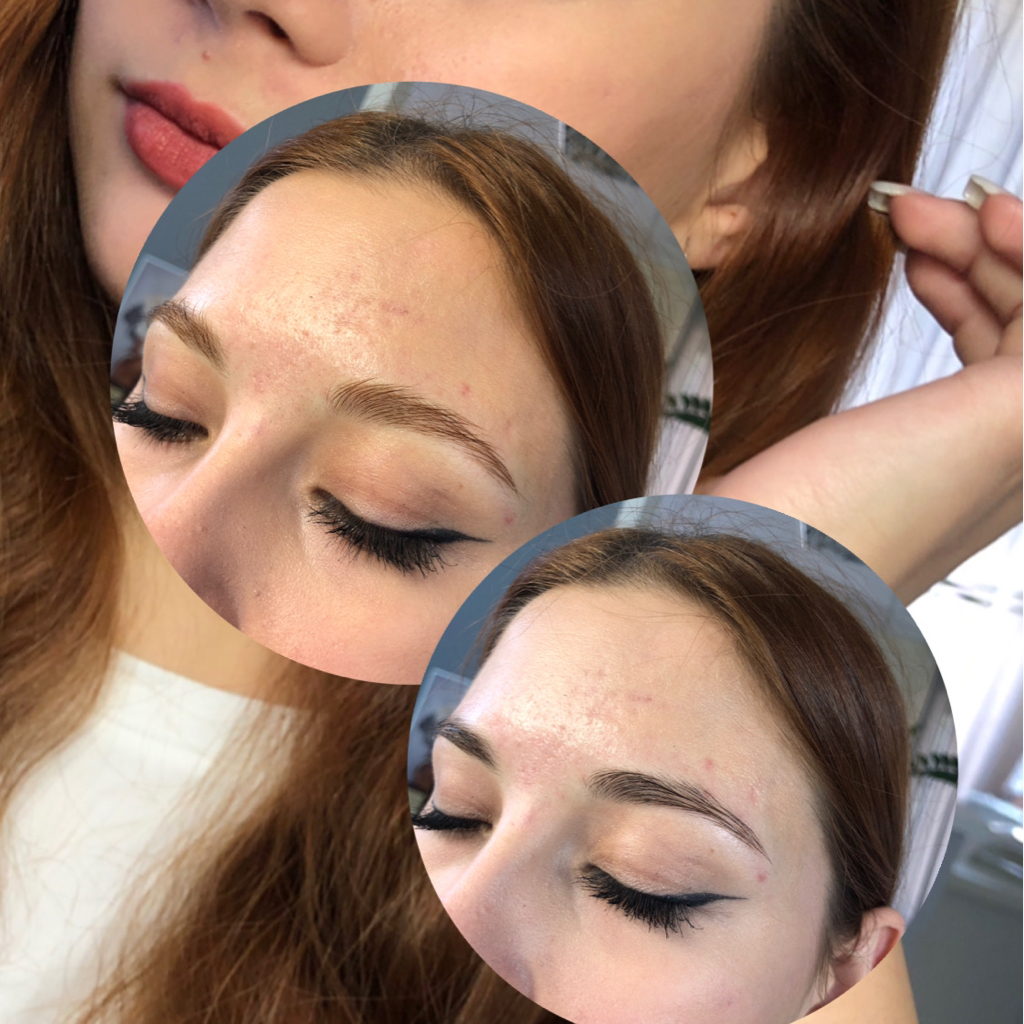 Осветление бровей