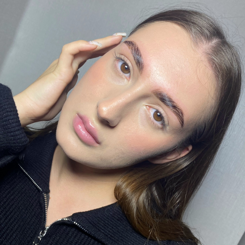 Долговременная укладка бровей+окрашивание+коррекция