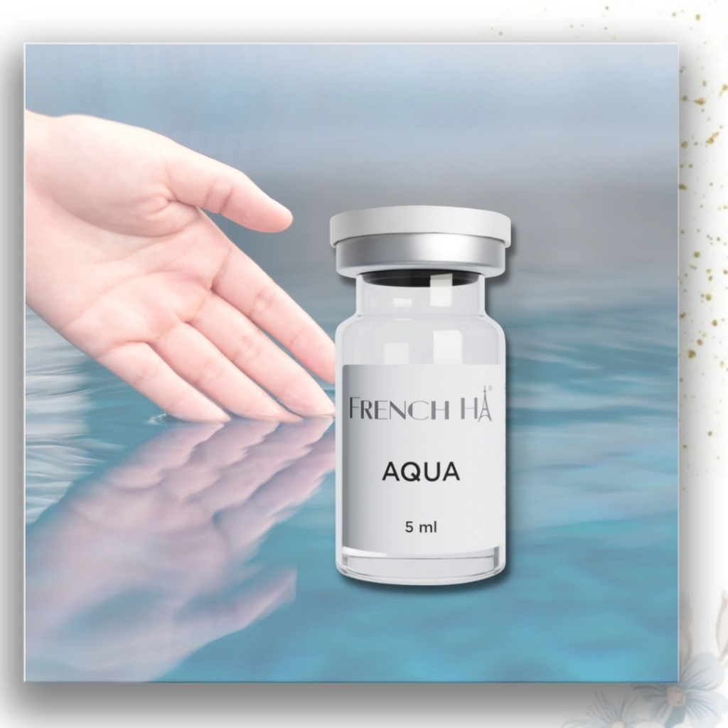 Биоревитализация French HA Aqua (техника 5 БЭТ) лицо + шея