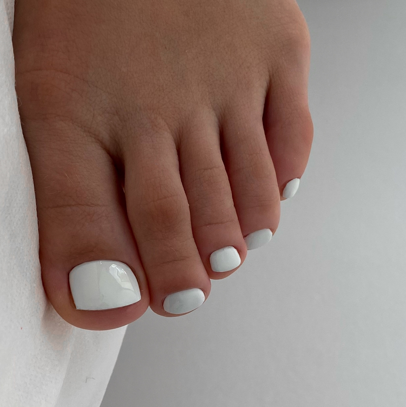 Полный педикюр (пальчики и стопа) Golden trace с покрытием