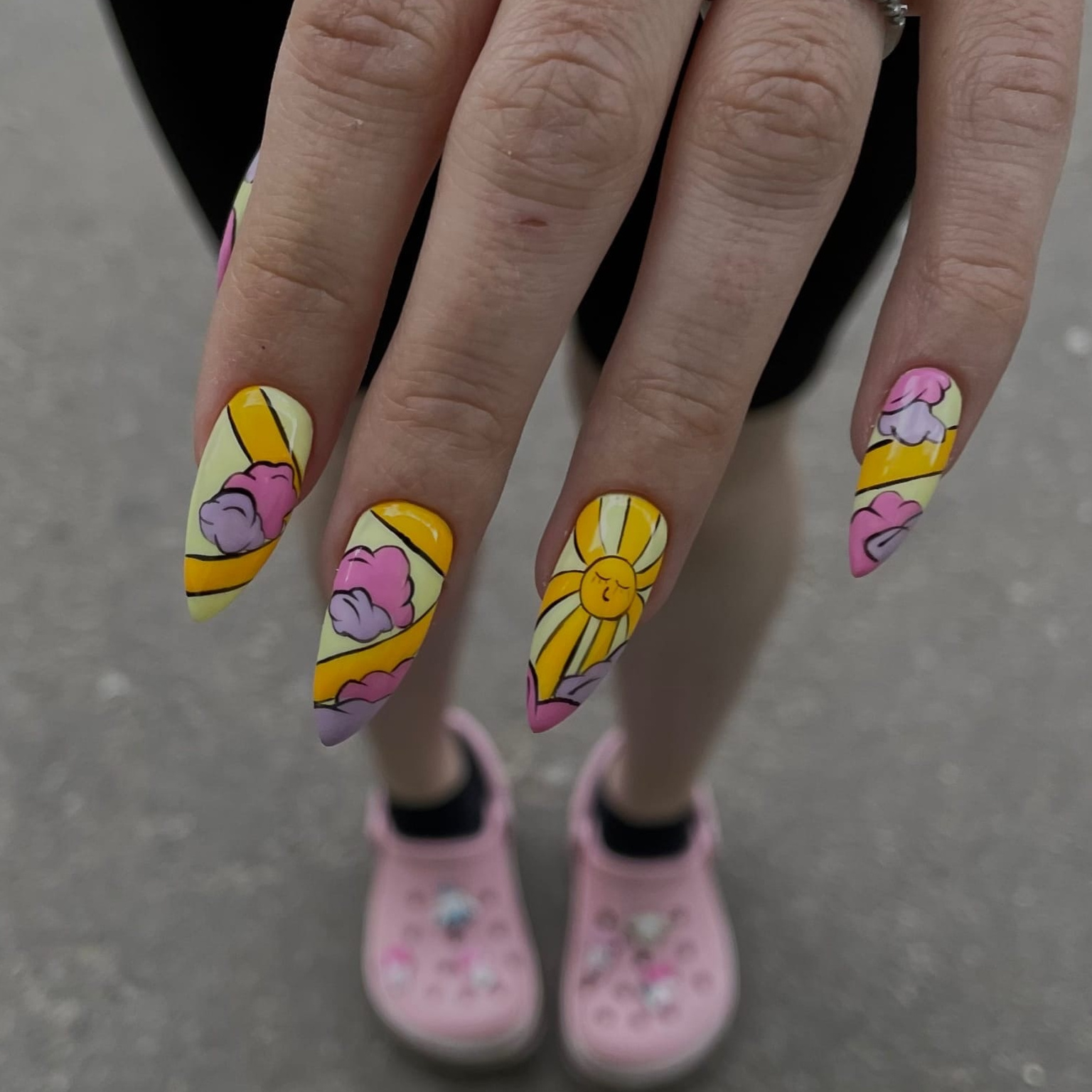 Роспись всех ногтей